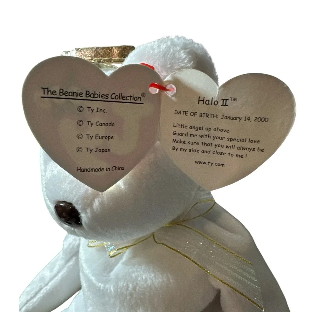 Ty Beanie Babies Halo‎ II Angel Bear Kids 9